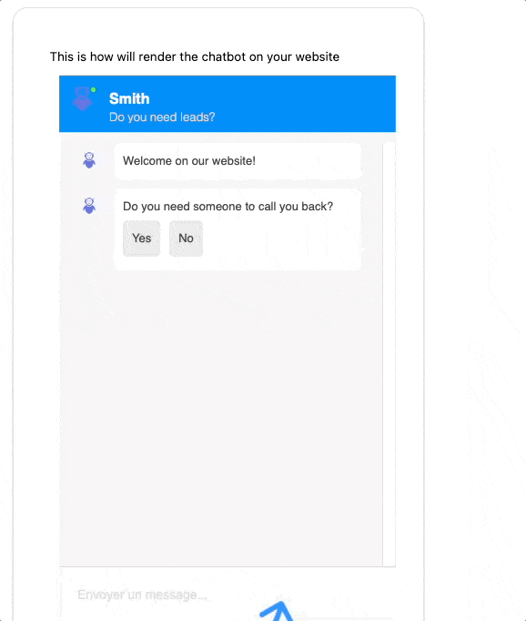 Chatbot qualification GIF