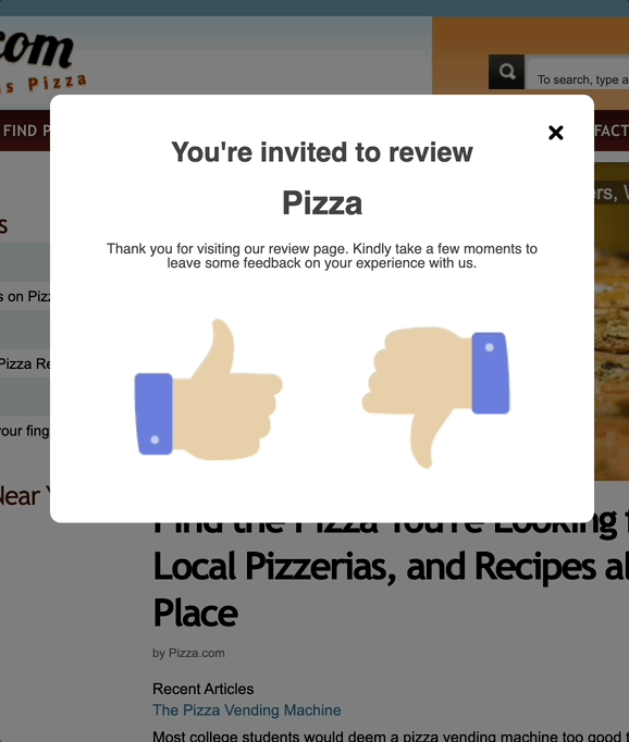 Review collection widget preview