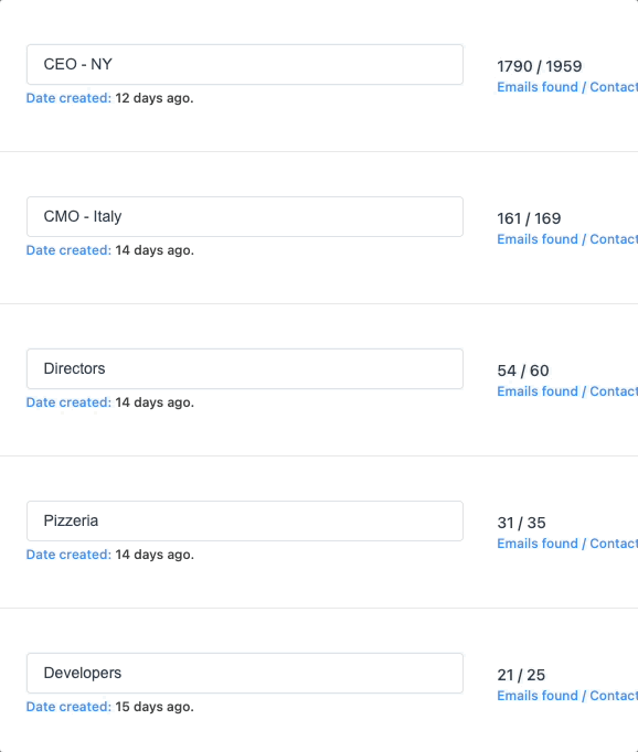 AI verification and list cleaning preview